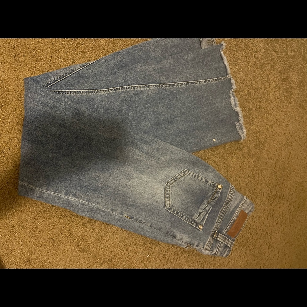 Classic High-Waist Wide Leg Jeans - Light Blue